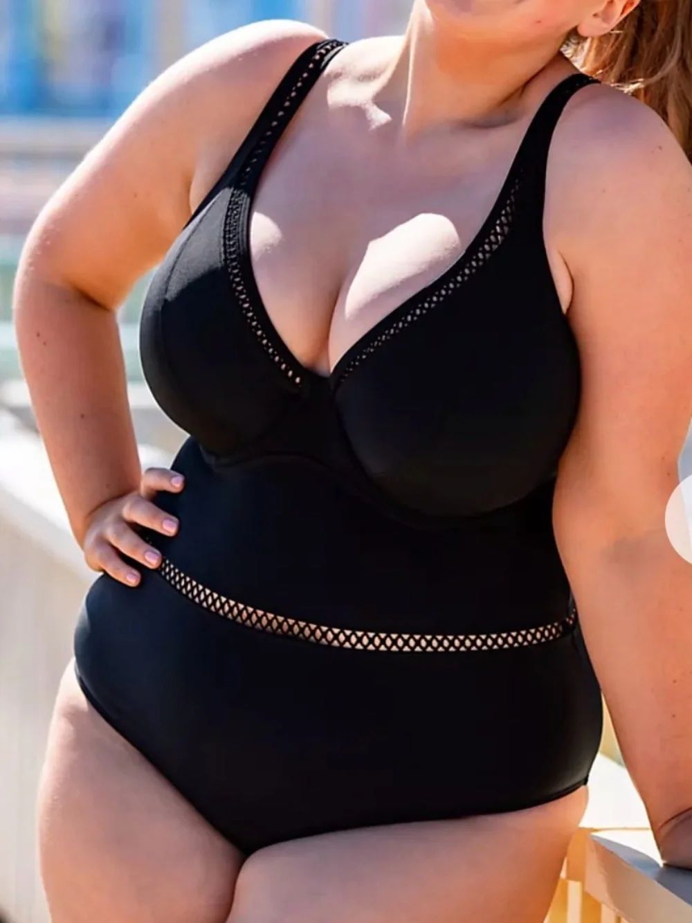 NWT Curvy Kate UK 38 HH/ US 38/ EU 85L One Piece First Class Plunge Swimsuit
